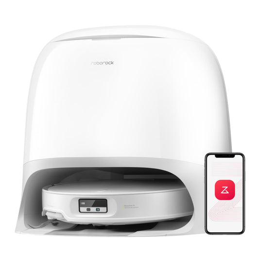 Roborock Qrevo CurvX robot vacuum & mop with 22,000Pa suction, ultra-slim, zero-tangle, AI obstacle recognition, auto hot water mop wash/dry.